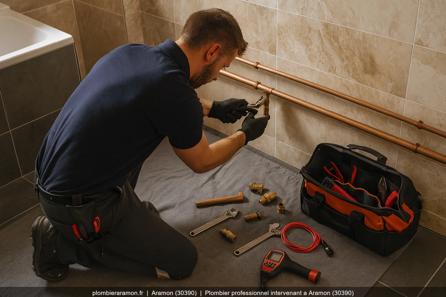 Plombier professionnel intervenant a Aramon (30390)
