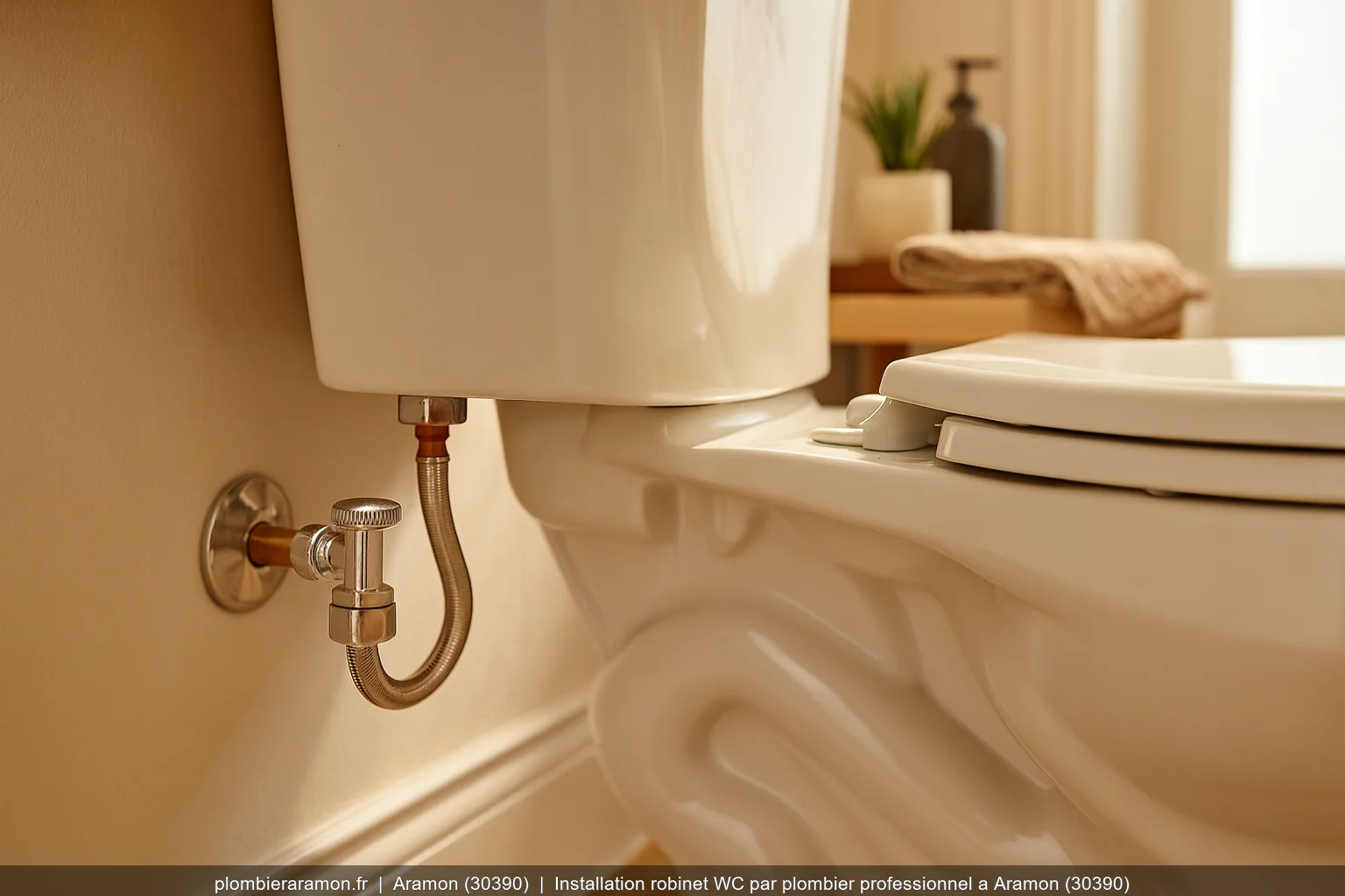 Installation robinet WC par plombier professionnel a Aramon (30390)